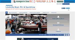 Desktop Screenshot of louisvilleboatshow.com