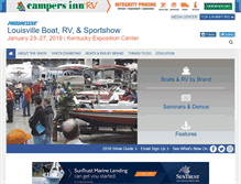 Tablet Screenshot of louisvilleboatshow.com